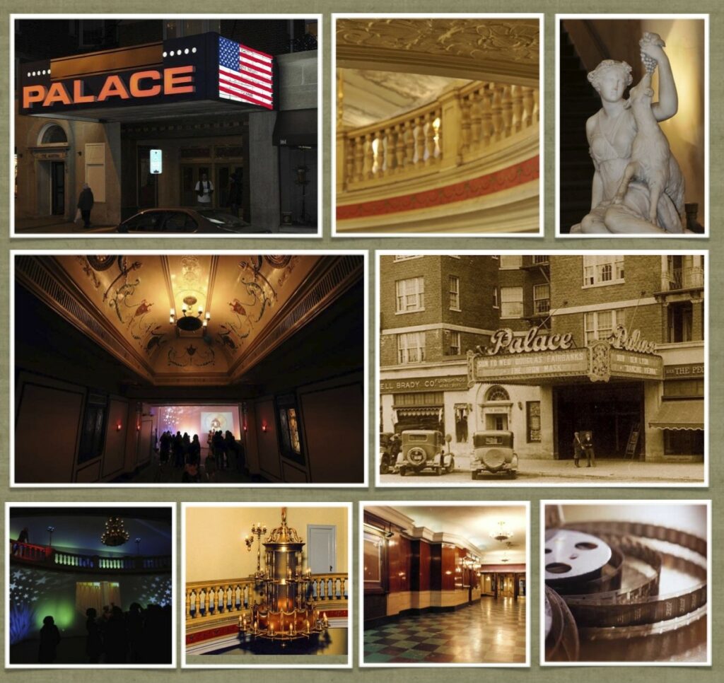 A Collage Showcasing Various Images of the Palace Theater